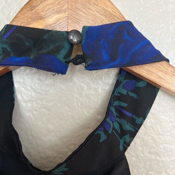 Elegant Entrance Black Floral Print Halter Maxi Dress - Picture 6 of 9